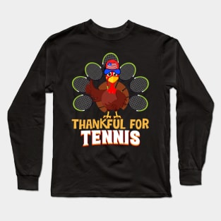 Tennis Turkey Sport Lovers Thanksgiving Long Sleeve T-Shirt